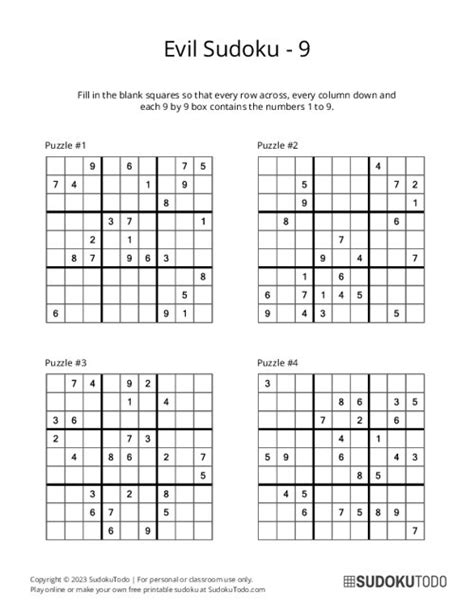 sudoku evil